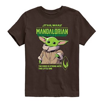 Boys 8-20 The Mandalorian The Force Is Strong With This Little One Graphic Tee