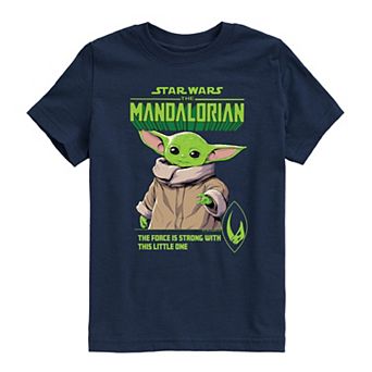 Boys 8-20 The Mandalorian The Force Is Strong With This Little One Graphic Tee