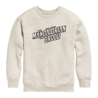 Boys 8-20 Disney's The Mandalorian & Grogu Logo Crew Fleece Sweatshirt