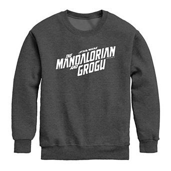 Boys 8-20 Disney's The Mandalorian & Grogu Logo Crew Fleece Sweatshirt
