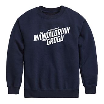 Boys 8-20 Disney's The Mandalorian & Grogu Logo Crew Fleece Sweatshirt