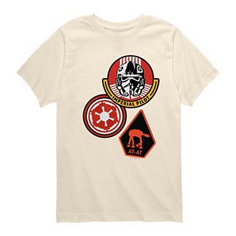 Boys 8-20 The Mandalorian & Grogu Imperial Pilot Patches Graphic Tee
