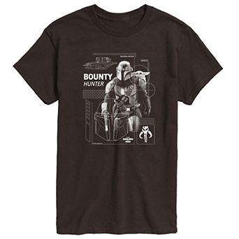 Men's The Mandalorian & Grogu Bounty Hunter Graphic Tee