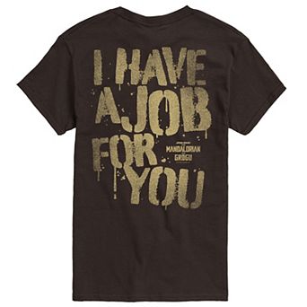 Men's The Mandalorian & Grogu I Have A Job For You Graphic Tee
