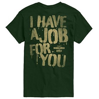 Men's The Mandalorian & Grogu I Have A Job For You Graphic Tee