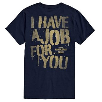 Men's The Mandalorian & Grogu I Have A Job For You Graphic Tee