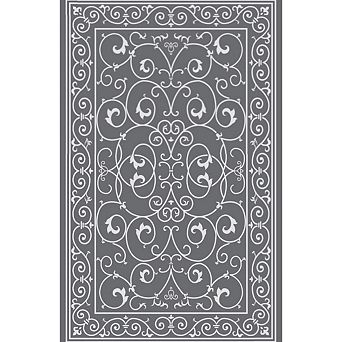 FairOnly Vintage Outdoor Rug Stain Resistant & Reversible Sun-proof Mat for Patio RV Trip Camping