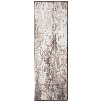 FairOnly Modern Abstract Area Rug Machine Washable Non Slip Stain Resistant Rug for Bedroom Laundry