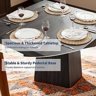 31.5'' Square Dining Table for 4, Small Kitchen Dinner Table,for Kitchen, Living Room