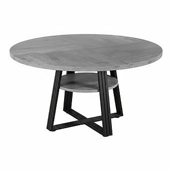 47 in Inch Round Dining Table for 4, Farmhouse Dining Room Circle Dinner Table,for Dining Room
