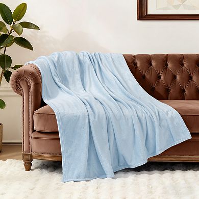 Awesome Home Plush Solid Throw Blanket