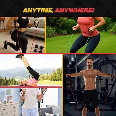 Keeble Outlets Resistance Bands Set of 5, Exercise Bands for Working Out