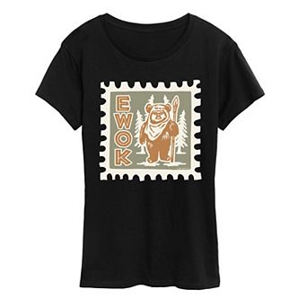 Women's Star Wars Ewok Stamp Graphic Tee