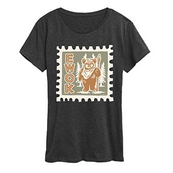 Women's Star Wars Ewok Stamp Graphic Tee