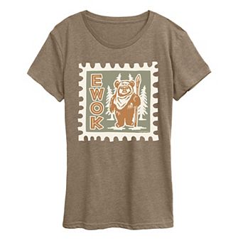 Women's Star Wars Ewok Stamp Graphic Tee