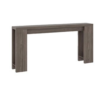 Farmhouse Narrow Console Table for Entryway, Rustic Wooden Long Sofa Table Behind Couch