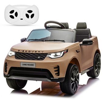 12v Licensed Land Rover Electric Ride on Toy with Parental Remote,Music,Spring Suspension,LED Lights
