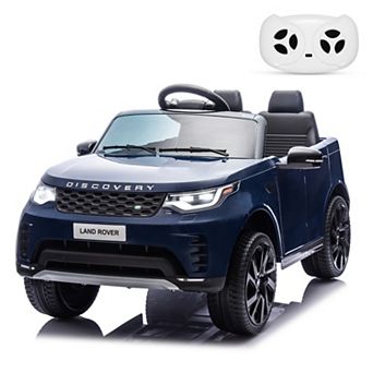 12v Licensed Land Rover Electric Ride on Toy with Parental Remote,Music,Spring Suspension,LED Lights