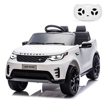 12v Licensed Land Rover Electric Ride on Toy with Parental Remote,Music,Spring Suspension,LED Lights