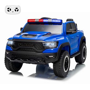 Ride On Car,Licensed RAM 12V Ride On Truck with Remote Control,Dual Motor All-Terrain Electric Car