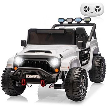 24V Ride on Toys for Big Kids,2 Seater Ride on Car w/Remote Control, 4x4 Ride-on Truck with 4 Motors