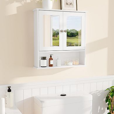 Medicine Cabinet - Bathroom Cabinet Wall Mount with Adjustible Shelf, Bathroom Cabinets