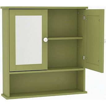 Medicine Cabinet - Bathroom Cabinet Wall Mount with Adjustible Shelf, Bathroom Cabinets