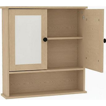 Medicine Cabinet - Bathroom Cabinet Wall Mount with Adjustible Shelf, Bathroom Cabinets