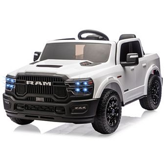 24V Ride on Toys for Big Kids, Licensed RAM 2500, 2 Seater Kids Ride on Truck Car w/Remote Control