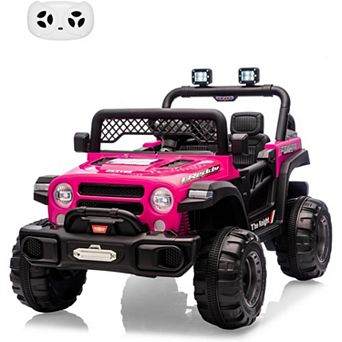12V Ride on Truck，Kids Electric Car with Parent Remote Control,Features 3 Speeds Up to 6MPH