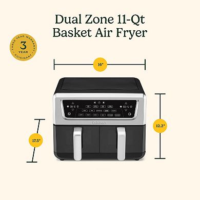Cuisinart® 11-qt Dual Basket Air Fryer Pro