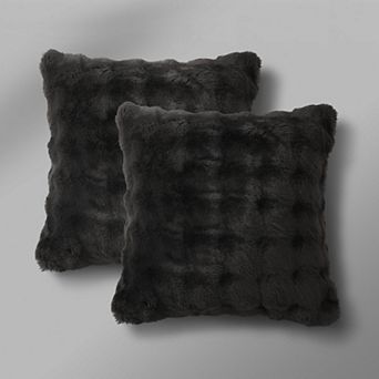 Simply Vera Vera Wang Bubble Faux Fur 2-Pack Throw Pillows
