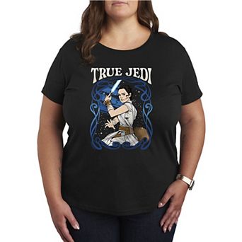 Plus Size Star Wars Rey Art Nouveau Graphic Tee