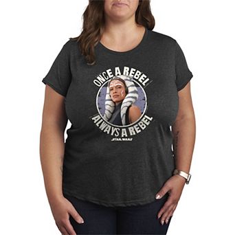 Plus Size Star Wars Ahsoka Once A Rebel Always A Rebel Graphic Tee
