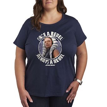 Plus Size Star Wars Ahsoka Once A Rebel Always A Rebel Graphic Tee