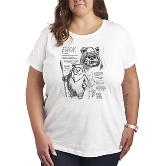 Plus Size Star Wars Ewok Field Guide Graphic Tee