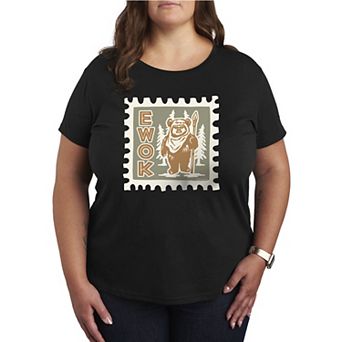 Plus Size Star Wars Ewok Stamp Graphic Tee
