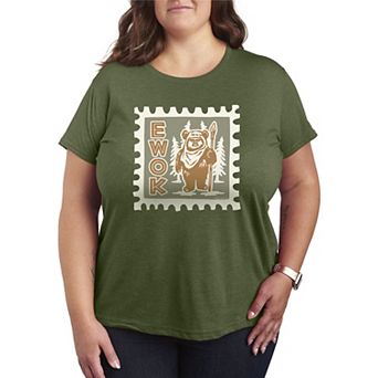 Plus Size Star Wars Ewok Stamp Graphic Tee