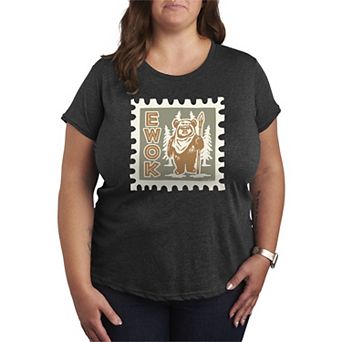 Plus Size Star Wars Ewok Stamp Graphic Tee
