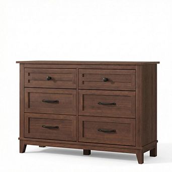 Dresser with Storage Drawer, Wooden Closet Storage Chest Freestanding, for Living Room, Bedroom