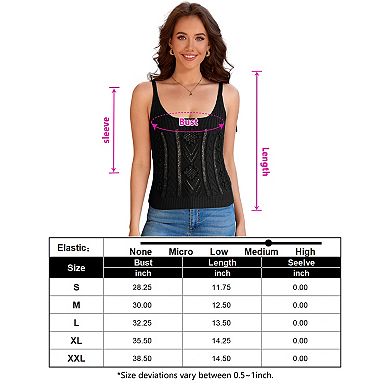 Women Knit Sweater Tank Top Casual Sleeveless Camisole