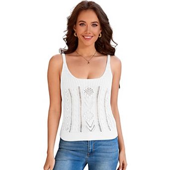 Women Knit Sweater Tank Top Casual Sleeveless Camisole