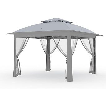 11x11 FT Pop Up Instant Gazebo Tent for Backyard, Pop Up Gazebo With Mosquito Netting