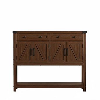 47" Buffet Sideboard Cabinet with Storage and 2 Drawers, Coffee Bar Console Table with Shelf