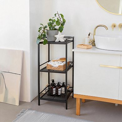Multi-functional Storage Rack,Ladder Shelf for Storage, Space-Saving Bathroom Storage Shelves