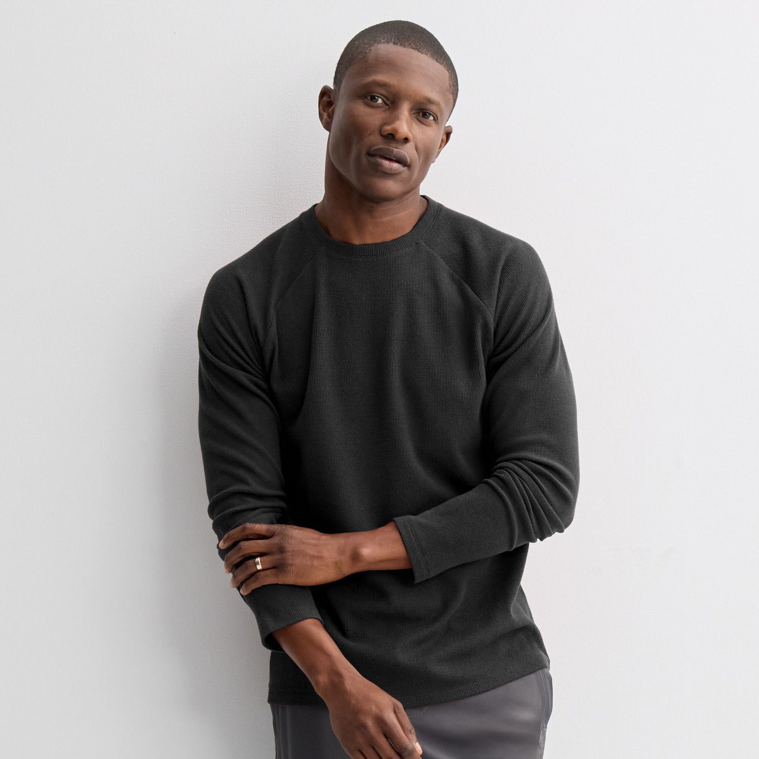 Мужской топ FLX Luxury Soft Thermal Top, цвет: Чёрный