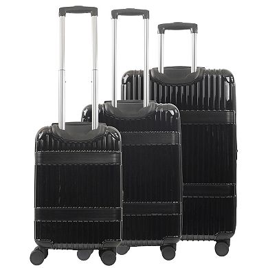 Martha Stewart The Bedford 3-Piece Hardcase Luggage Set