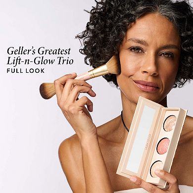 Geller's Greatest Lift-n-Glow Face Palette & Dual-Ended Blush + Bronzer Brush
