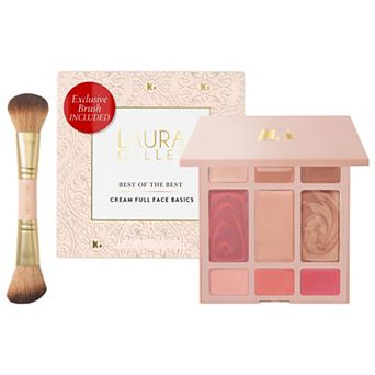 Laura Geller The Best of the Best Cream Full Face Basics & Dual-Ended Blush + Bronzer Brush