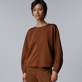 Women's Simply Vera Vera Wang Luxe Cozy Knit Crewneck Top